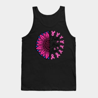 Breast Cancer Sunflower Tank Top